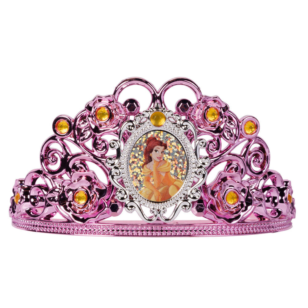 Fille déguisée en princesse Disney portant une couronne tiara élégante