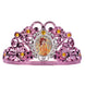 Fille déguisée en princesse Disney portant une couronne tiara élégante
