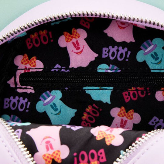 Profil du sac Loungefly Disney montrant la profondeur et la texture du matériau