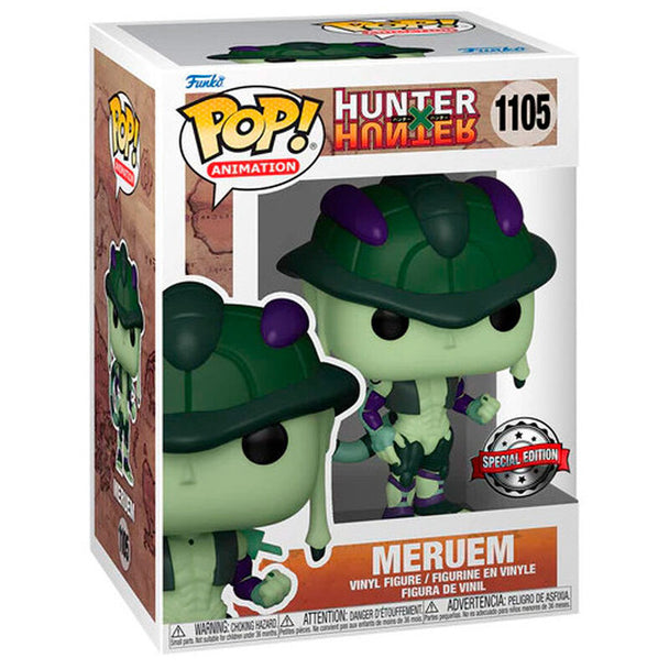 Figurine Funko POP Meruem Hunter x Hunter exclusive en vinyle de 9 cm dans sa boîte vitrine transparente