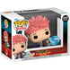 Figurine Funko POP exclusive de Yuji Itadori de Jujutsu Kaisen en vinyle, vue de face dans sa boîte vitrine de 9 cm