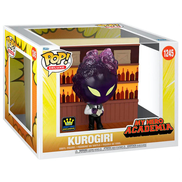 Figurine POP Deluxe Kurogiri de My Hero Academia vue de face avec détails précis et couleurs vives