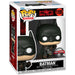 Figurine Funko POP The Batman exclusive de 9 cm dans sa boîte fenêtre officielle, vue de face