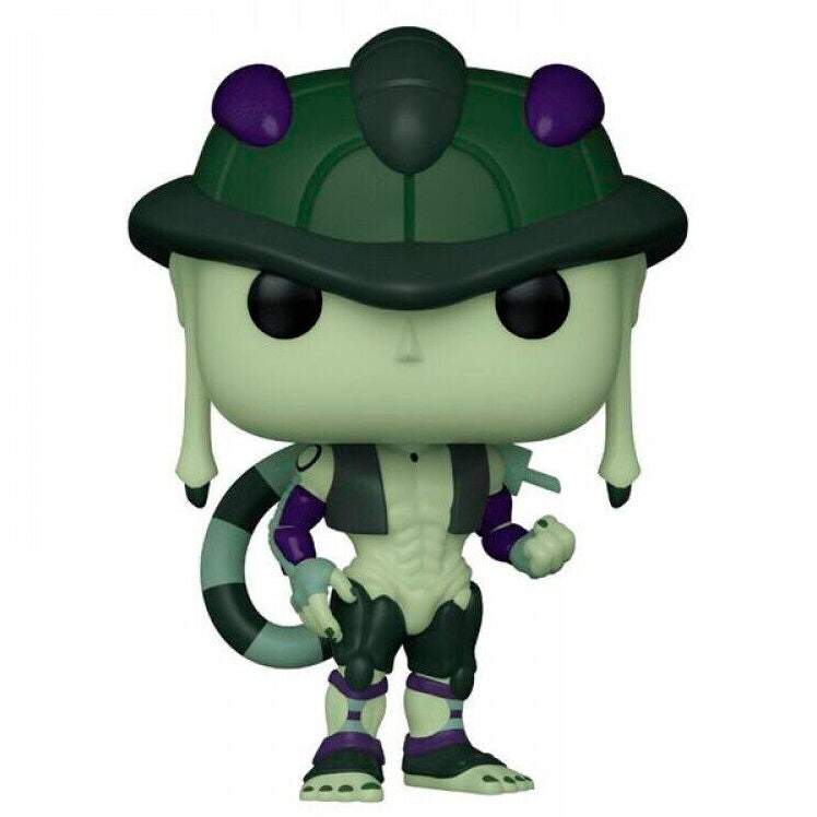 Vue rapprochée de la figurine Meruem Hunter x Hunter Funko POP montrant les détails et les couleurs vives