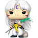 Vue de face de la figurine Funko POP Sesshomaru avec détails précis et couleurs vives