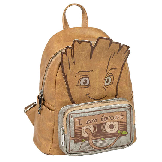 Sac à dos casual Groot de Marvel Guardians of the Galaxy en cuir synthétique par CERDÁ, vue de face.