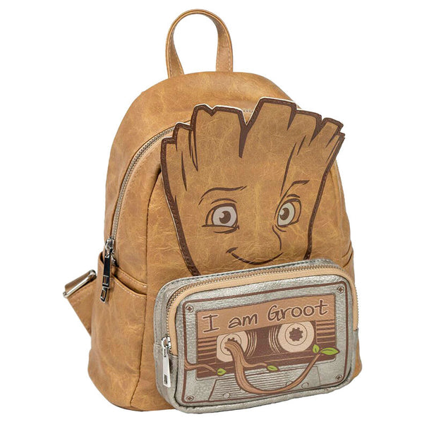 Sac à dos casual Groot de Marvel Guardians of the Galaxy en cuir synthétique par CERDÁ, vue de face.