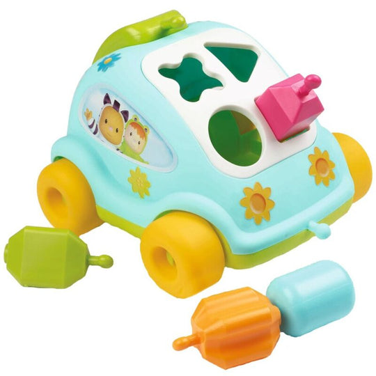 Voiture de tri des formes SMOBY avec formes colorées adaptées aux enfants dès 12 mois, vue avant