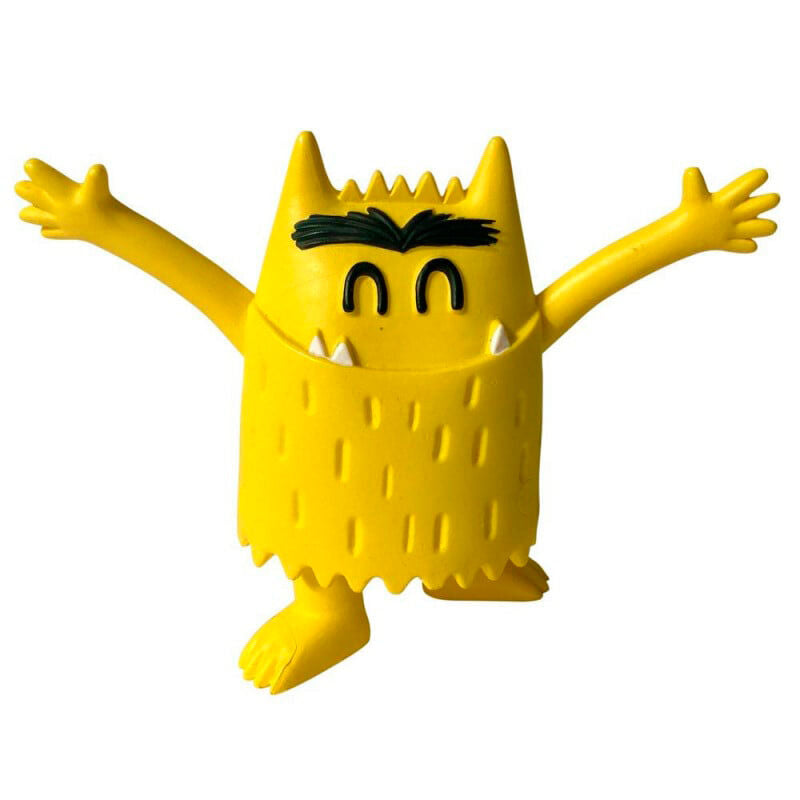 Figurine Amour du Monstre des Couleurs avec un cœur rouge et expression douce