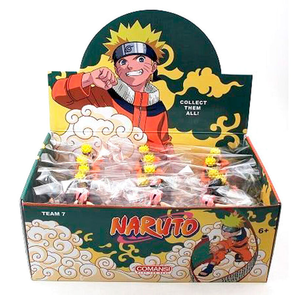 Figurine Naruto Shippuden COMANSI en gros plan montrant les détails du costume et de la posture dynamique