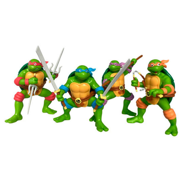 Figurine Donatello Ninja Turtles COMANSI de 9 cm avec bâton bo staff
