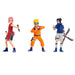 Ensemble de deux figurines Naruto Shippuden COMANSI exposées sur un fond neutre mettant en valeur leurs couleurs vives