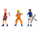 Ensemble de deux figurines Naruto Shippuden COMANSI exposées sur un fond neutre mettant en valeur leurs couleurs vives