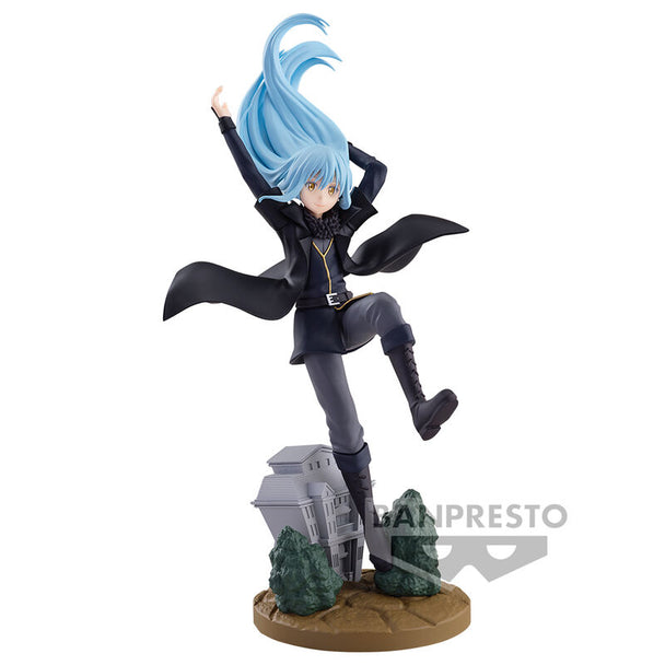 Figurine Rimuru Tempest 18cm vue de face avec détails colorés et expression dynamique
