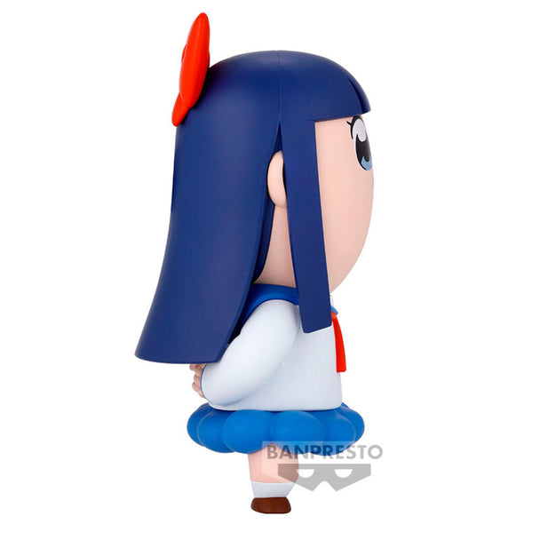 Gros plan sur le visage expressif de la figurine Pipimi Pop Team Epic 14cm