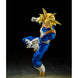 Accessoires inclus disposés autour de la figurine Trunks Super Saiyan 14cm Dragon Ball Z
