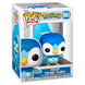 Figurine Funko POP Pokémon Piplup en vinyle bleu de 9 cm dans boîte vitrine transparente