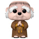 Vue rapprochée de la figurine Funko POP Frère Tuck avec détails colorés et boîte collector de Disney Robin Hood