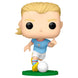 Boîte cadeau officielle de la figurine Funko POP Erling Haaland Manchester City avec logo et design coloré