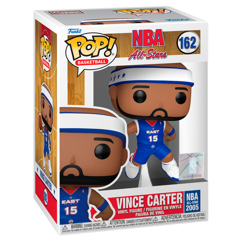 Figurine Funko POP Vince Carter NBA All-Stars 2005 en vinyle de 9 cm dans sa boîte vitrine