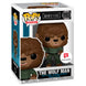 Vue rapprochée de la figurine The Wolf Man Funko POP exclusive, montrant les détails précis et la boîte cadeau vitrée