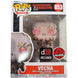 Vue rapprochée de la figurine Funko POP Vecna exclusive Dungeons & Dragons, montrant les détails du vinyle et la boîte collector