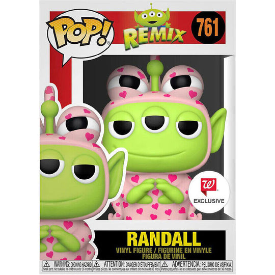 Vue rapprochée de la figurine Funko POP Randall Disney Pixar Remix exclusive montrant les détails du design