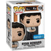 Vue rapprochée de la figurine Funko POP Ryan Howard, personnage de The Office, en vinyle de 9 cm dans sa boîte d'exposition