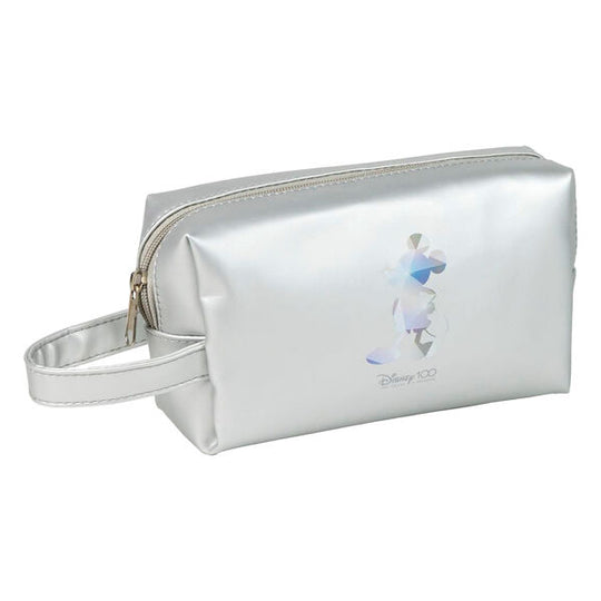 Vue intérieure du vanity case Mickey 100th Anniversary montrant les compartiments spacieux et la qualité des finitions