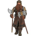 Vue de profil de la figurine Gimli Le Seigneur des Anneaux avec ses articulations mobiles
