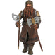 Vue de profil de la figurine Gimli Le Seigneur des Anneaux avec ses articulations mobiles