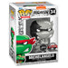 Détail du visage souriant de Michelangelo sur la figurine Funko POP exclusive Tortues Ninja