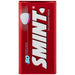 Packaging Smint fraise avec mention sans sucre et sans gluten visible sur la boîte rouge