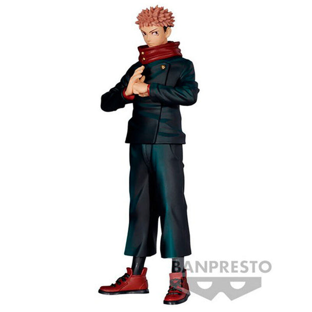 Figurine Yuji Itadori Jukon no Kata de 16 cm en pose dynamique issue de Jujutsu Kaisen par BANPRESTO