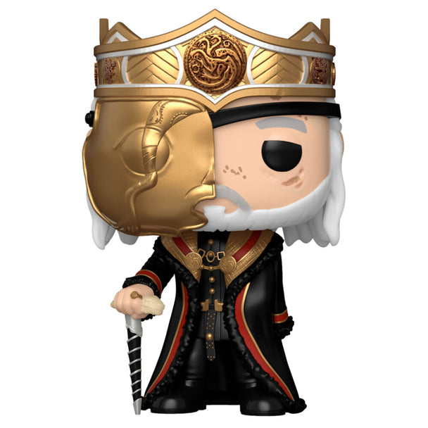 Figurine Funko POP Viserys Targaryen de House of the Dragon en vinyle de 9 cm dans sa boîte vitrine transparente