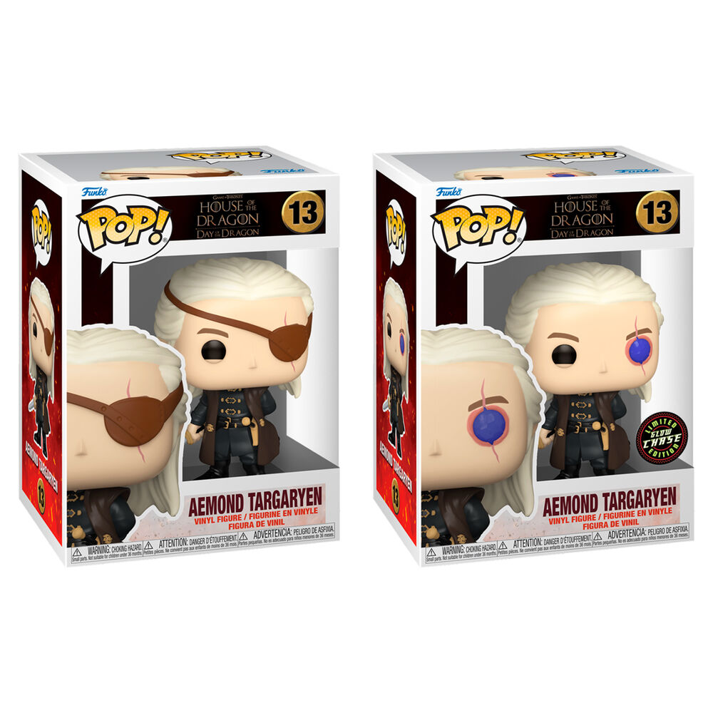 Packaging original Funko POP de la figurine Aemond Targaryen House of the Dragon avec design collector