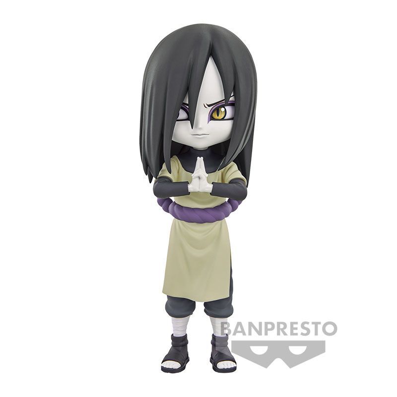Photo en lumière naturelle mettant en valeur les couleurs de la figurine Orochimaru