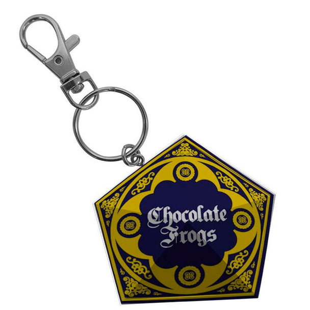 Porte-clés Harry Potter en PVC représentant une Grenouille en Chocolat de 6 cm, produit officiel Plastoy