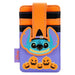 Porte-cartes Loungefly Disney Stitch Halloween vu de face avec design coloré