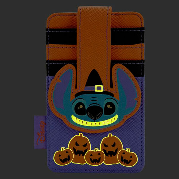 Emballage original Loungefly du porte-cartes Stitch édition Halloween