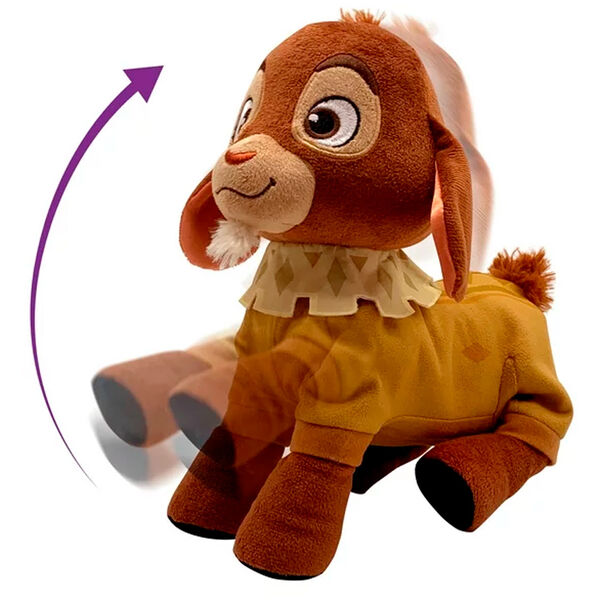 Peluche Valentino qui marche et parle en espagnol, démonstration de ses fonctions interactives