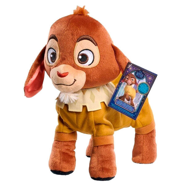 Peluche Valentino tombée au sol, illustrant son effet surprenant et amusant