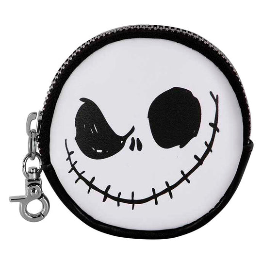 Détail du porte-monnaie KARACTERMANIA Nightmare Before Christmas montrant la texture et les dimensions compactes