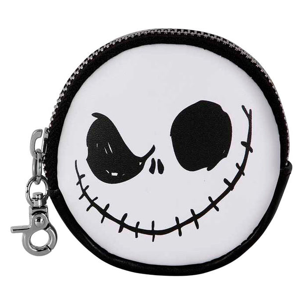 Détail du porte-monnaie KARACTERMANIA Nightmare Before Christmas montrant la texture et les dimensions compactes