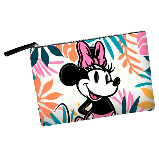 Trousse de toilette Disney Minnie Island KARACTERMANIA avec fermeture zippée et doublure intérieure, dimensions 22,5x30,5x2cm, idéale pour la plage.