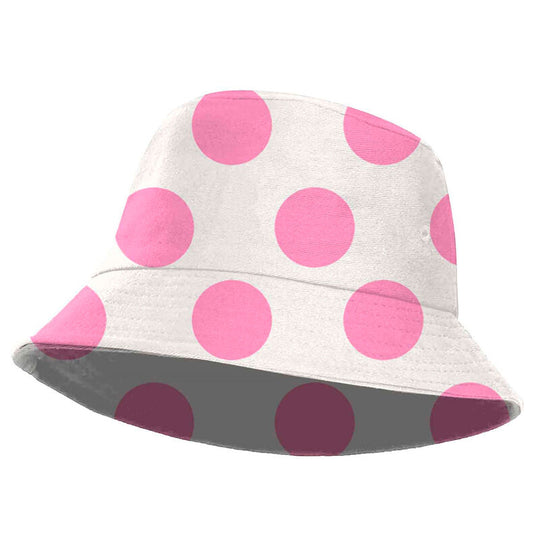 Chapeau de pêcheur pour enfant Karactermania à pois, taille 8 ans, dimensions 15x25x25 cm, tour de tête 50 cm.