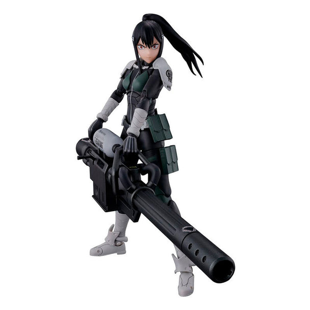 Figurine articulée Kaiju no 8 Mina Ashiro de 14cm en position dynamique, vue de face
