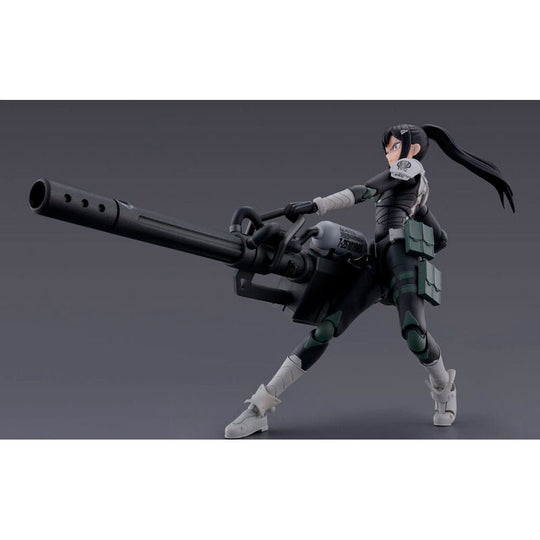 Vue latérale de la figurine Mina Ashiro Kaiju no 8 montrant l'articulation et les détails