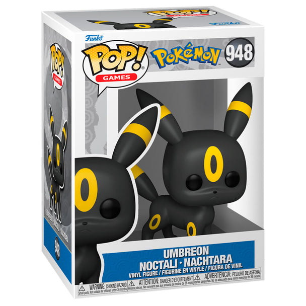 Figurine Funko POP Umbreon Pokémon Noctali de 9cm dans sa boîte vitrine avec fenêtre transparente