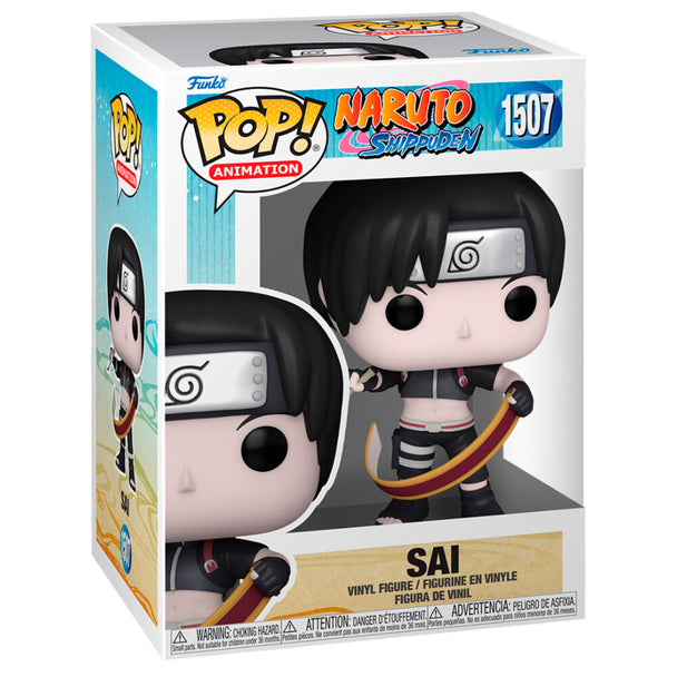 Figurine Funko POP de Sai de Naruto Shippuden en vinyl de 9 cm avec boîte vitrée
